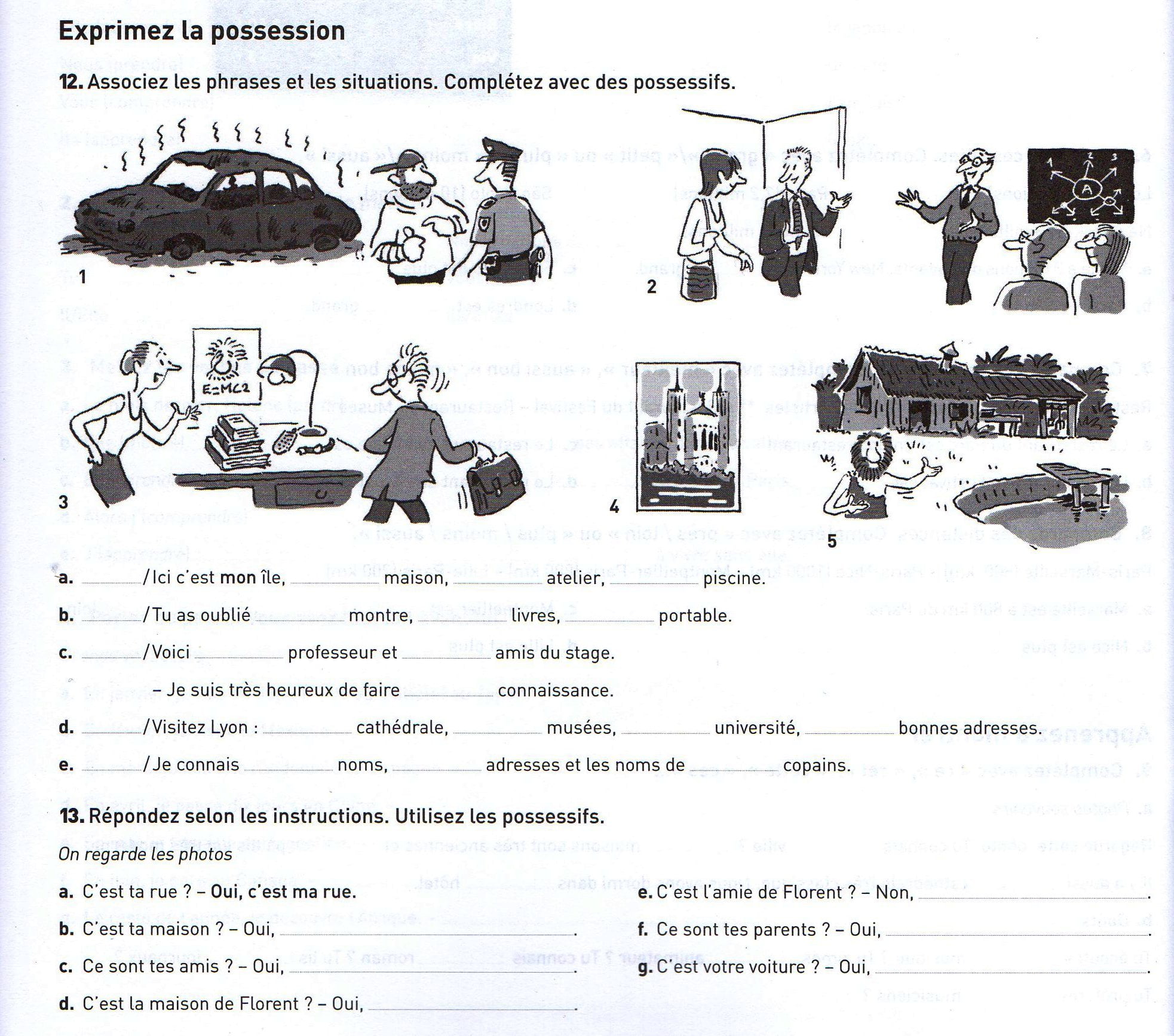 Possessifs_exercices